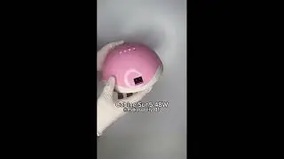 cabine unha led uv forninho para unha em gel 48w rosa makeup city