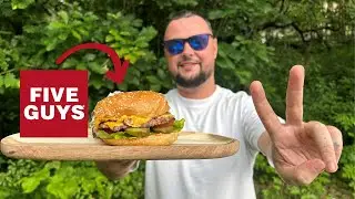 Cooking Five Guys Burgers in My TINY Camper