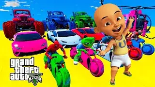Duel Upin Ipin Melawan Superhero 🤣 Upin & Ipin Nakal, pertarungan gila 🤣 Aksi Motor Gila Upin Ipin