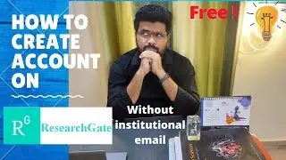 How to create ResearchGate account for free: without institutional mail/publication I In just 5 min