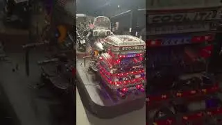 UNIQUE MOTORCYCLE WITH LIGHTS AND AIR HORN