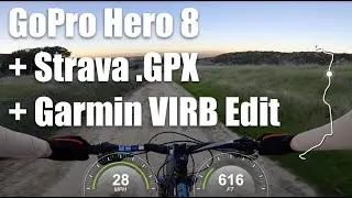 MTB GPS Gauges | GoPro Hero 8 + Strava .GPX + Garmin VIRB Edit