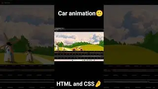Using html and css car animation🙂🧑🏻‍💻 #shorts  #cssanimationtutorial