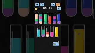 Water color sort level 176 | walkthrough solution #shorts#youtube#game .. SUBSCRIBE for more