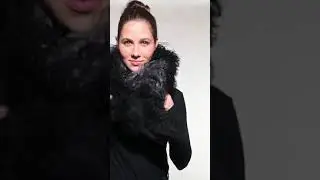 140 cm Tibetlammschal Grau-schwarz von Lammfelldesign