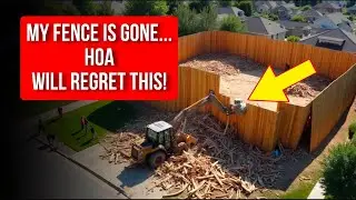 HOA Leader Took Down My Fence Without Warning The Fine I Issued Was Priceless!