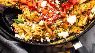 The BEST Tex-Mex Migas Recipe! Super easy breakfast tacos to make and delicious.