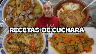 4 recetas de cuchara para entrar en calor 🍲 Fáciles y baratas | comida de toda la vida