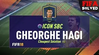 FIFA 18 Gheorghe Hagi Icon SBC Cheapest Solution
