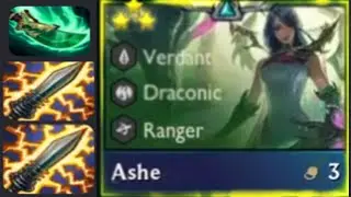 Ashe 3 Star 2 Statikk shiv, 1 Shojin | TFT Funny Set 5 |