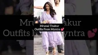 Mrunal Thakur outfits From Myntra #fashion #myntra #celebrity #mrunalthakur #telugufilms