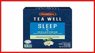 Celestial Seasonings TeaWell Herbal Tea, Sleep with Melatonin, Chamomile Mint