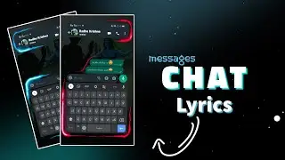 How To Create Messenger Chat Lyrics || WhatsApp Chat Lyrics Editing || Alight Motion || HK Editing