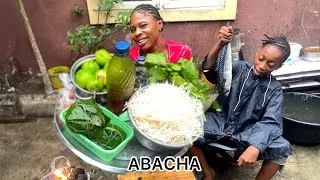Village-Style Abacha 😋 | Nigeria&rsquo;s Most Loved Street Food