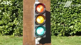 [4K] SWARCO Standard Mini Bicycle Traffic Light with coloured lenses &Oslash;100