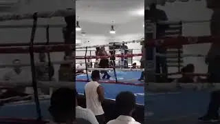 fight night highlight (Cyril vs BDF solider)#boxing #belizecity