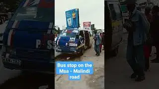 Bus stop on the Mombasa - Malindi road. 10th May 2023