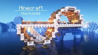 Minecraft: как построить дом для выживания на ледяном леднике | Руководство по Minecraft