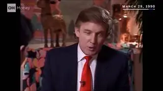 Trump shuts down CNN reporter  (1990)