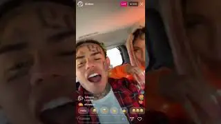 6ix9ine sings Love Scars on Instagrams live with Trippie Redds ex Ayleks