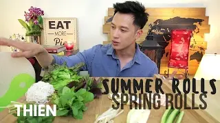 [mukbang/cookbang with THIEN]: Spring/Summer Rolls Vietnamese Recipe (Shrimp and Tofu)