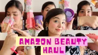 Huge Amazon Beauty Haul And Great Indian Festival Beauty Deals Recommendations || AMAZON SALE TRY-ON