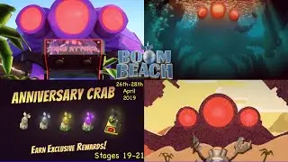Boom Beach Dr T&rsquo;s Anniversary Mega Crab April 2019 Stages 19-21