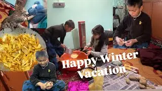 Домашняя картошка фри 🍟 || Атмосфера зимних каникул || Сонам ​​Ачан