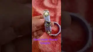 #Hand made thread bangles#Blue colour
