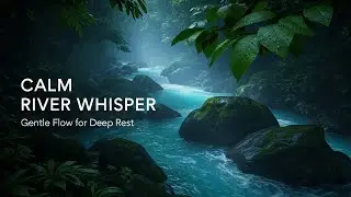 Gentle Forest Ambience with Green Stream Flow for Study Meditation Sleep Stress Relief and Calm Mind