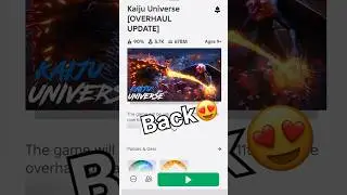 Kaiju universe is back! #roblox #kaiju #kaijuuniverse