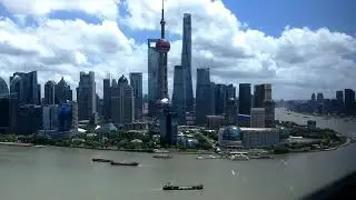 Shanghai HuangPu River Time Lapse from Hyatt on the Bund Hotel, 2017.