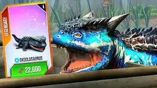 NEW UNLOCK SKOOLASAURUS MAX LEVEL 40 | JURASSIC WORLD THE GAME