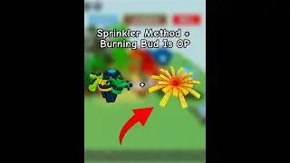 OP Sprinkler Method + Burning Bud 🤑 #growagarden 
