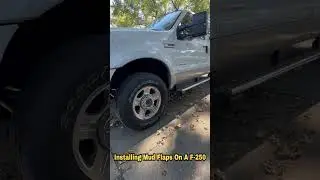 Installing Husky Brand Custom Fit Mud Flaps On A Ford F250 4x4