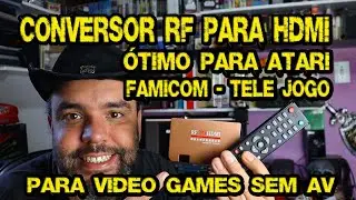 LIGUE SEUS VIDEO GAMES ANTIGOS RF NO HDMI  adaptador fant&aacute;stico &oacute;timo para atari, telejogo e famicom