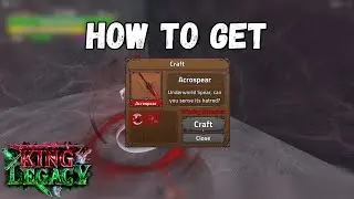 How to get New ACROSPEAR SWORD  in King Legacy Update 5 (Roblox)