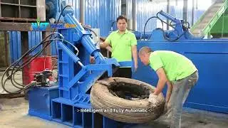 High Quality Automatic 1200 Hydraulic Tire Crusher Tyre Bead Wire Removal Tire Wire Removal Machine