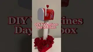 So cute! DIY Valentines Day Mailbox! #diy #dollartree #valentinesday #shorts