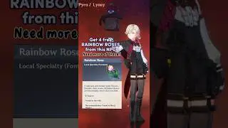 Farming for #Lyney Rainbow Roses ? This Fontaine NPC is giving it for free #genshin
