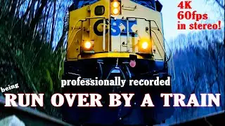 POWERFUL VIDEO of BEING RUN OVER by a FREIGHT TRAIN... 100% REAL VIDEO