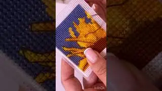 Cross stitch process Small cross stitch pattern