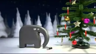 Elephant farting Christmas tree