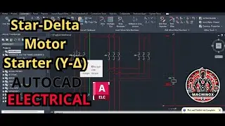 Пускатель двигателя &laquo;звезда-треугольник&raquo; (Y-&Delta;), AutoCAD Electrical 2024, IEC 60617