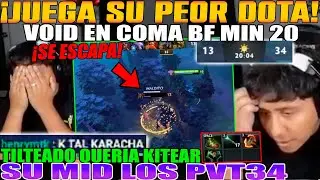 JUEGA SU PEOR DOTA C SU VOID BF MIN 20! MACARIUS TILTEADO QUERIA KITEAR. SU MID LOS D3STRABA DOTA 2