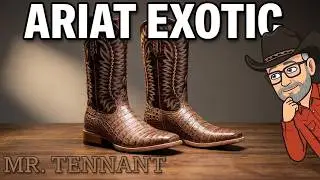 Новые экзотические ковбойские сапоги из кожи каймана от Ariat.