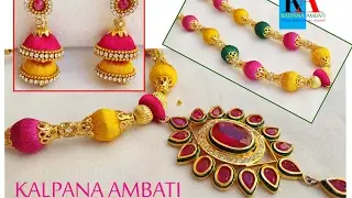 How to make an Elegant Silk Thread Bail Necklace | DIY | Tutorials