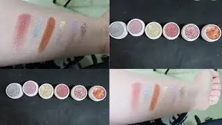 COLOURPOP SUPER SHOCK SHADOW ULTRA GLITTER AND SUPER SHOCK PRESSED GLITTER REVIEW/DEMO!