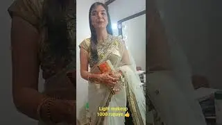 light makeup ke sath full arms wax free 1000👍🎁🎉