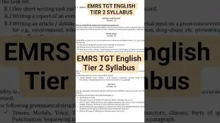 l l EMRS Tier 2 syllabus l l
